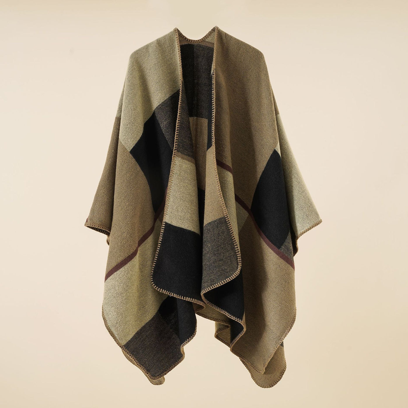 Casual Plaid Oversized Scarf Cashmere Women Backdrop Bliss