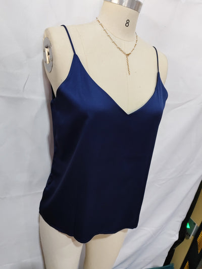 New Women's Silk Adjustable Spaghetti Strap Tank Top Loose Backdrop Bliss