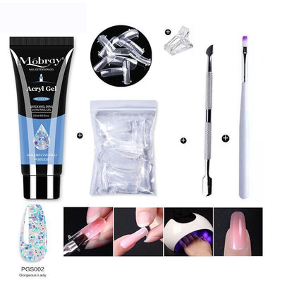 Nail Beauty Crystal Extended Glue Tool Set - Backdrop BlissNail Beauty Crystal Extended Glue Tool Set
