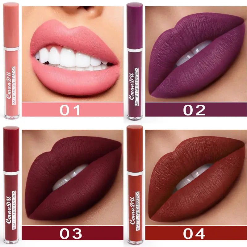 Women's Non - stick Cup Waterproof Matte Lipstick - Backdrop BlissWomen's Non - stick Cup Waterproof Matte Lipstick