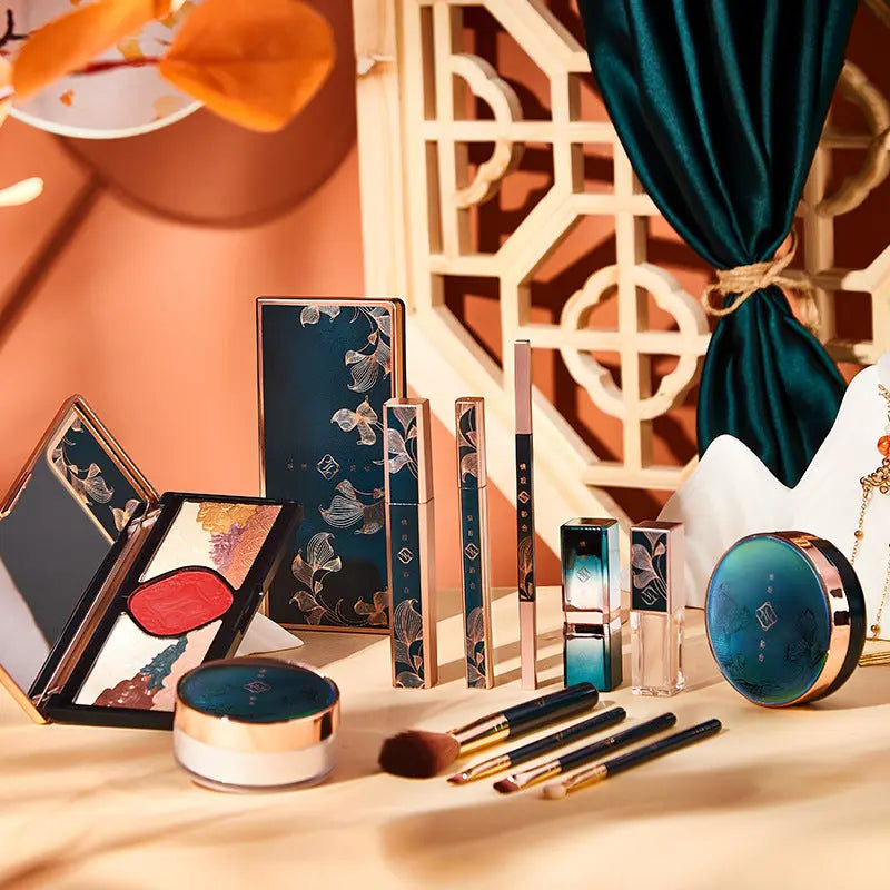 Valentine's Day Birthday Gift Antique Carved Lipstick With Brush Backdrop Bliss