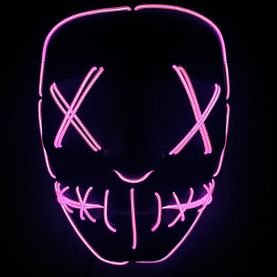 Halloween Led Glowing Full Face Mask - Backdrop BlissHalloween Led Glowing Full Face Mask