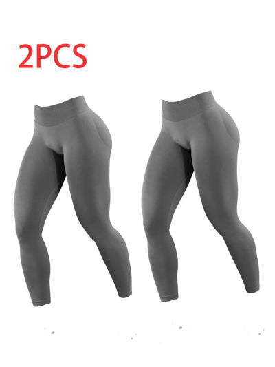 2pack Solid - color Yoga Exercise Leggings - Backdrop Bliss2pack Solid - color Yoga Exercise Leggings