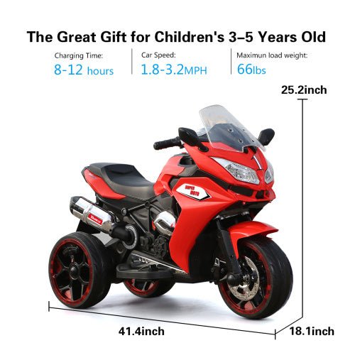12V Kids Electric Motorcycle ,ride On Motorcycle,Three Lighting Wheels Kids Electric Toys Boys Girls Motorcycle, Children Battery Motor Bikes Rechargeable 3 Wheels Ride On Electric Motorcycle - Backdrop Bliss12V Kids Electric Motorcycle ,ride On Motorcycle,Three Lighting Wheels Kids Electric Toys Boys Girls Motorcycle, Children Battery Motor Bikes Rechargeable 3 Wheels Ride On Electric Motorcycle