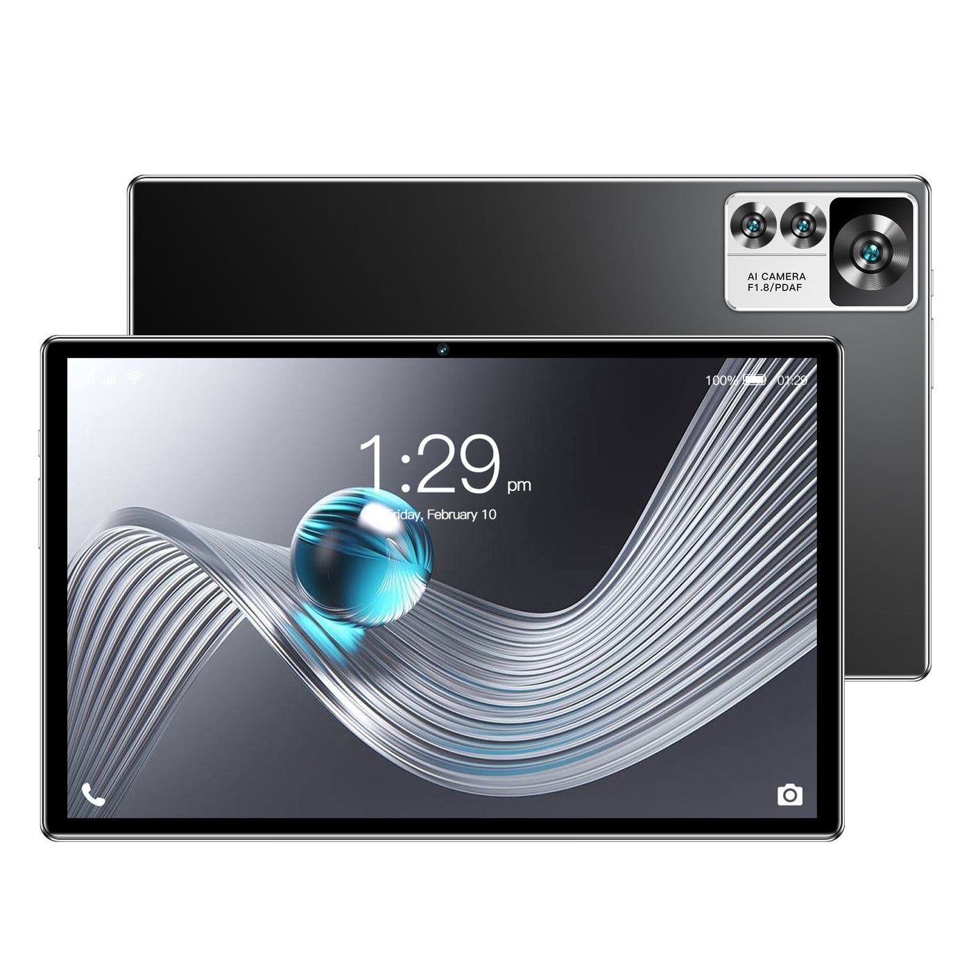 Tablet 10.1 Inch Android Tablets, Android 13 Tablet Quad Core 8GB RAM 256GB ROM, 24MP Camera, 8000mAh Long Battery Life Backdrop Bliss