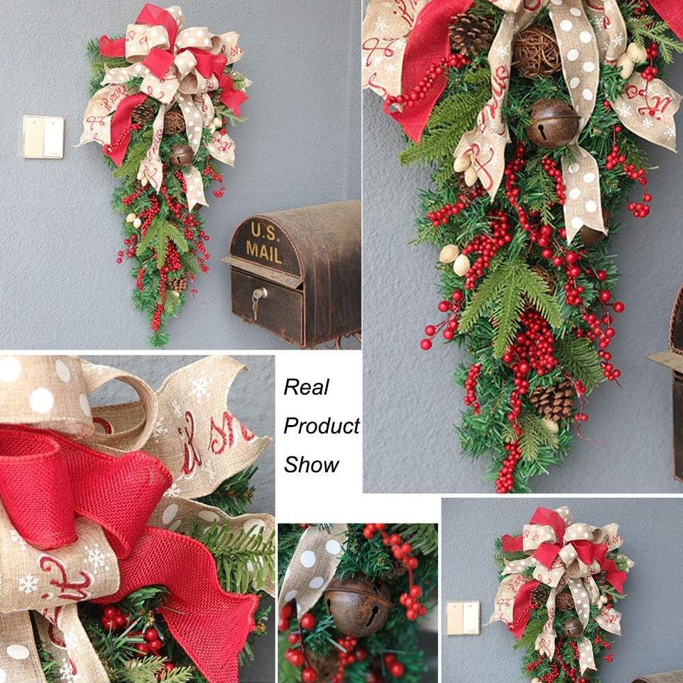 A Christmas Door Hanging Christmas Decorations Holiday Accessories Birthday Party Supplies Backdrop Bliss