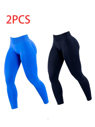 2pack Solid - color Yoga Exercise Leggings - Backdrop Bliss2pack Solid - color Yoga Exercise Leggings