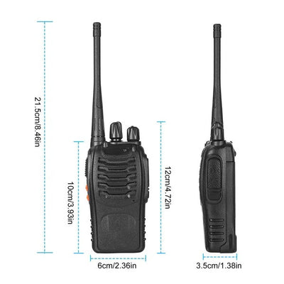 2 X Baofeng BF-888S Walkie Talkies Two Way Radio UHF 16CH 400-470MHZ Long Range Backdrop Bliss