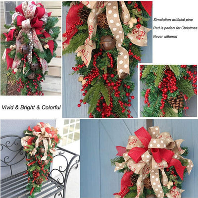 A Christmas Door Hanging Christmas Decorations Holiday Accessories Birthday Party Supplies Backdrop Bliss