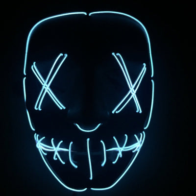 Halloween Led Glowing Full Face Mask - Backdrop BlissHalloween Led Glowing Full Face Mask
