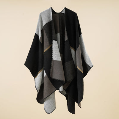 Casual Plaid Oversized Scarf Cashmere Women Backdrop Bliss