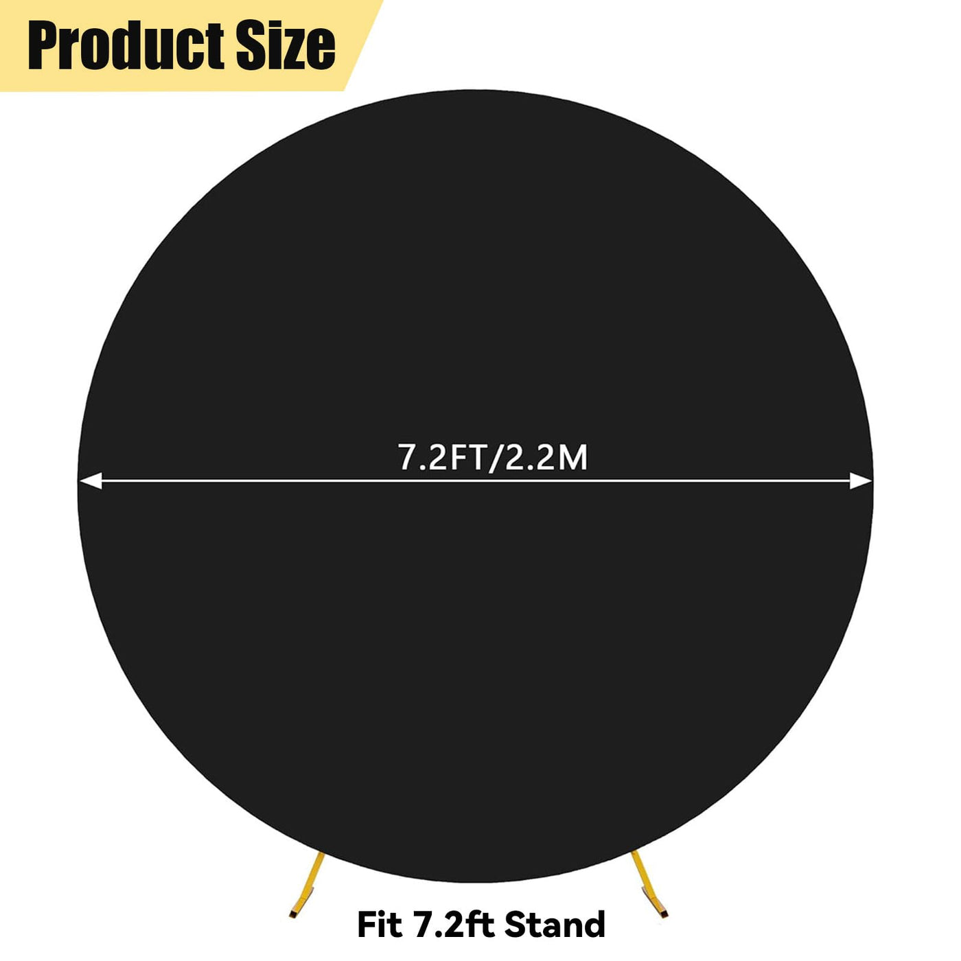 7.5FT Royal Blue Round Wedding Backdrop Cover,Circle Balloon Arch Backgound Stand Cover for Birthday Party Baby Shower Halloween Decoration (Royal Blue) - Backdrop Bliss7.5FT Royal Blue Round Wedding Backdrop Cover,Circle Balloon Arch Backgound Stand Cover for Birthday Party Baby Shower Halloween Decoration (Royal Blue)