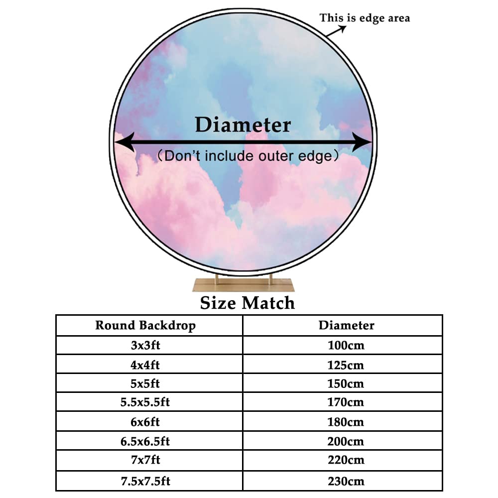 Leyiyi 6.5x6.5ft Oh Baby Bear Round Backdrop Cover Cartoon Lovely Bear Sits on The Moon Golden Stars Glitter Photography Background Bear Baby Shower for Kids Birthday Party Decor Bear Photo Props - Backdrop BlissLeyiyi 6.5x6.5ft Oh Baby Bear Round Backdrop Cover Cartoon Lovely Bear Sits on The Moon Golden Stars Glitter Photography Background Bear Baby Shower for Kids Birthday Party Decor Bear Photo Props