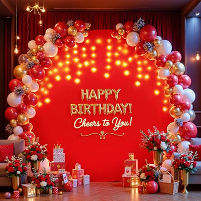 7.2 ft White Round Backdrop Cover with Lights Circle Wedding Arch Backdrop Cover with Fairy Lights for Bridal Shower Ceremony Birthday Baby Shower Photography Photo Shoot Background Decorations - Backdrop Bliss7.2 ft White Round Backdrop Cover with Lights Circle Wedding Arch Backdrop Cover with Fairy Lights for Bridal Shower Ceremony Birthday Baby Shower Photography Photo Shoot Background Decorations