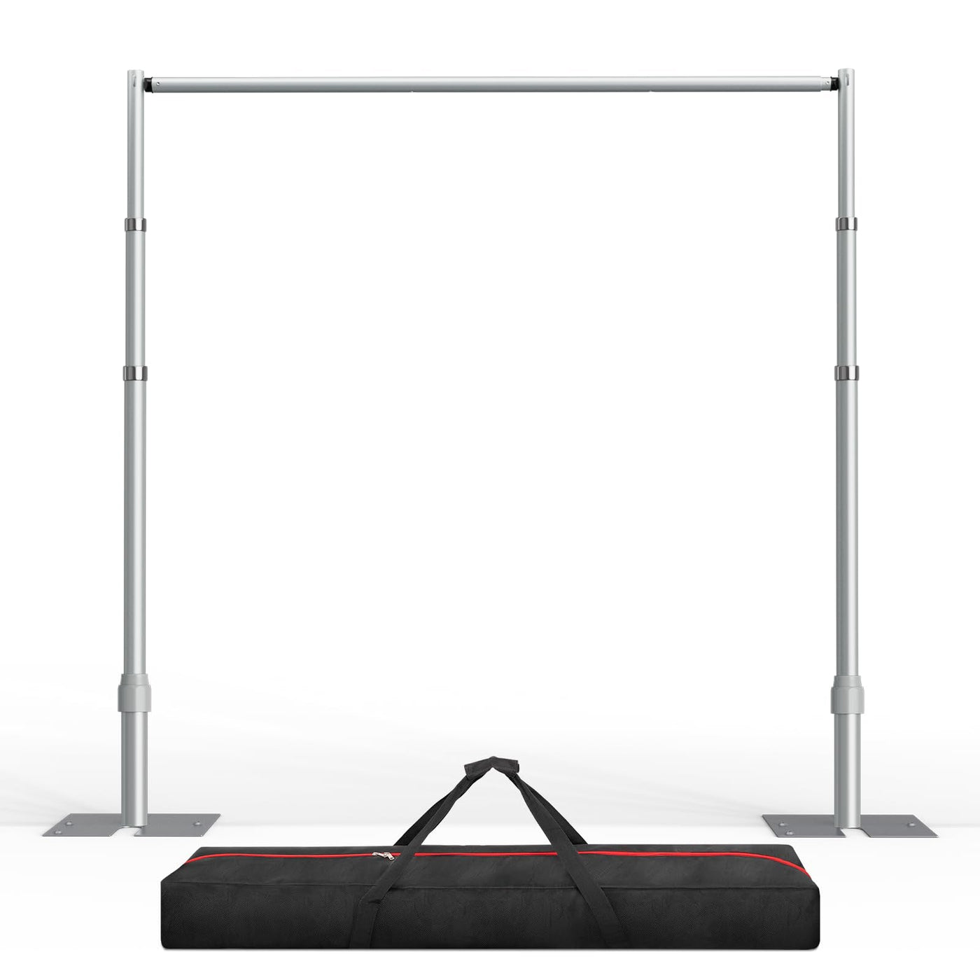 EMART Pipe and Drape Backdrop Stand Kit, 8.9ftx10ft Heavy Duty Adjustable Photo Background, Metal Frame with Flat Base for Wedding, Birthday Party, Banquet Decorations - Silver - Backdrop BlissEMART Pipe and Drape Backdrop Stand Kit, 8.9ftx10ft Heavy Duty Adjustable Photo Background, Metal Frame with Flat Base for Wedding, Birthday Party, Banquet Decorations - Silver