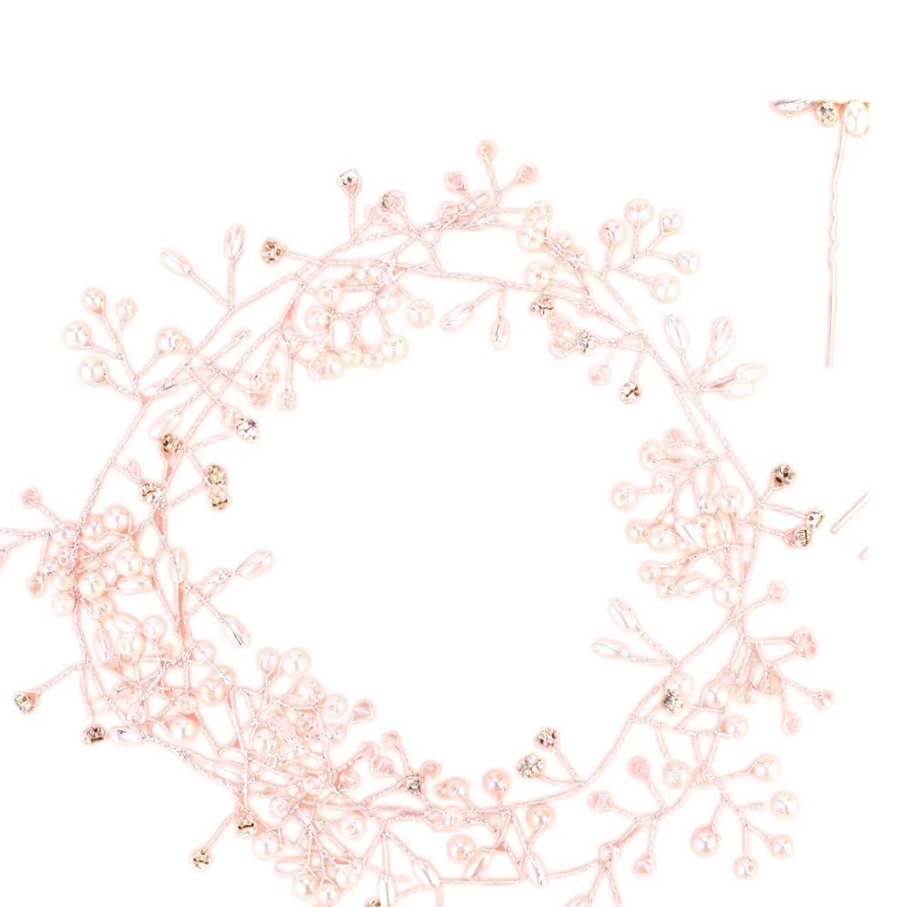 Pearl Crystal 1 M Hair Band 3 Hair Clasp Combination Suit Backdrop Bliss