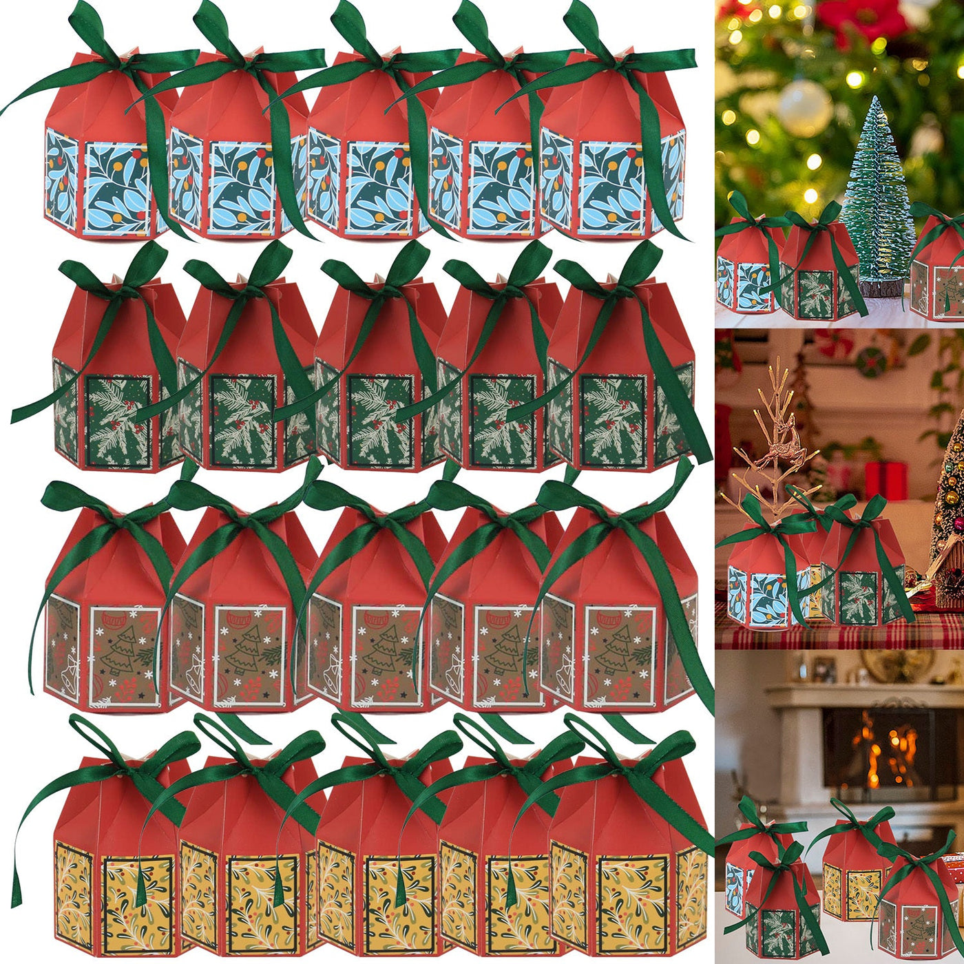 20 Christmas Gift Boxes Backdrop Bliss