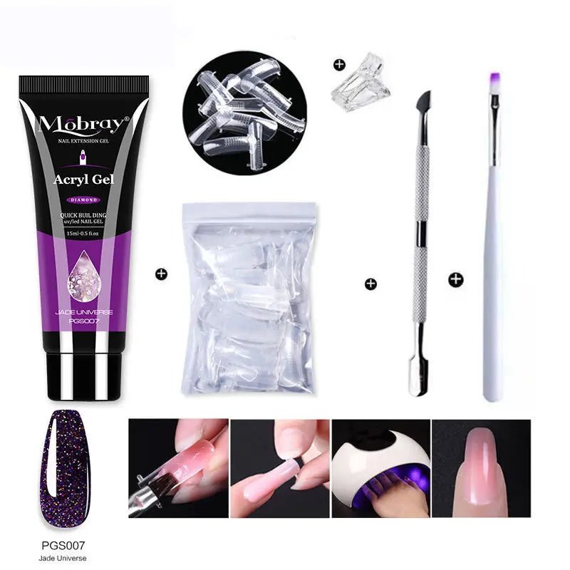 Nail Art Crystal Extension Tool Quickly Extend Crystal Model Gel - Backdrop BlissNail Art Crystal Extension Tool Quickly Extend Crystal Model Gel