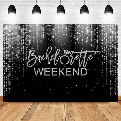 Mocsicka Bachelorette Weekend Backdrop Black Gold Bachelorette Party Photography Background Glitter Bokeh Bachelorette Party Decorations Cake Table Banner Photo Studio Props (10x6.5ft) - Backdrop BlissMocsicka Bachelorette Weekend Backdrop Black Gold Bachelorette Party Photography Background Glitter Bokeh Bachelorette Party Decorations Cake Table Banner Photo Studio Props (10x6.5ft)