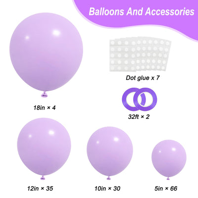 RUBFAC 135pcs Gold Balloons Different Sizes 18 12 10 5 Inch for Garland Arch, Latex Metallic Balloon for Birthday Graduation Party Wedding Decorations Backdrop Bliss