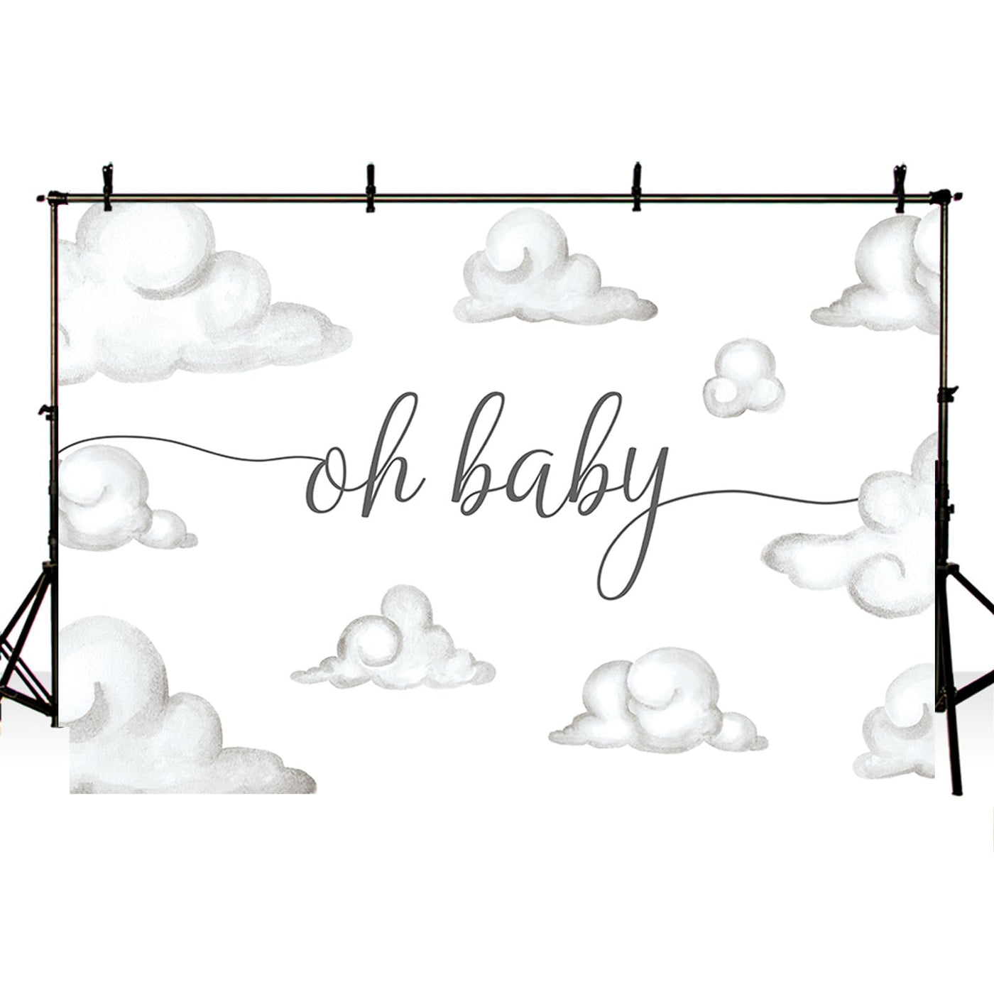 MEHOFOND 7x5ft Oh Baby Shower Backdrop Brown Baby Birthday Party Decorations Backdrop White Cloud Baby Shower Party Decorations Banner Cake Table Banner Supplies Photo Studio Props - Backdrop BlissMEHOFOND 7x5ft Oh Baby Shower Backdrop Brown Baby Birthday Party Decorations Backdrop White Cloud Baby Shower Party Decorations Banner Cake Table Banner Supplies Photo Studio Props