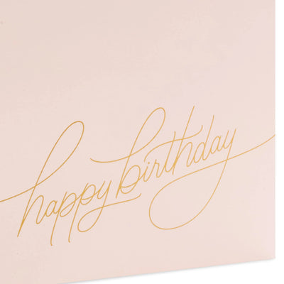 Hallmark Signature 7" Medium Birthday Gift Bag with Tissue Paper (Pink Flowers) Backdrop Bliss