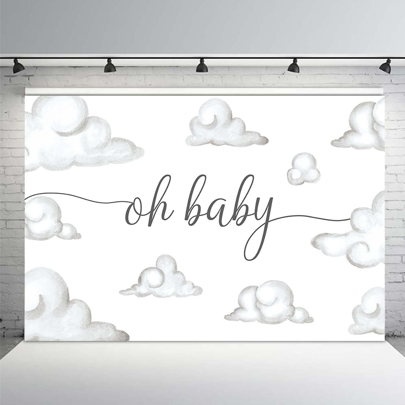 MEHOFOND 7x5ft Oh Baby Shower Backdrop Brown Baby Birthday Party Decorations Backdrop White Cloud Baby Shower Party Decorations Banner Cake Table Banner Supplies Photo Studio Props - Backdrop BlissMEHOFOND 7x5ft Oh Baby Shower Backdrop Brown Baby Birthday Party Decorations Backdrop White Cloud Baby Shower Party Decorations Banner Cake Table Banner Supplies Photo Studio Props