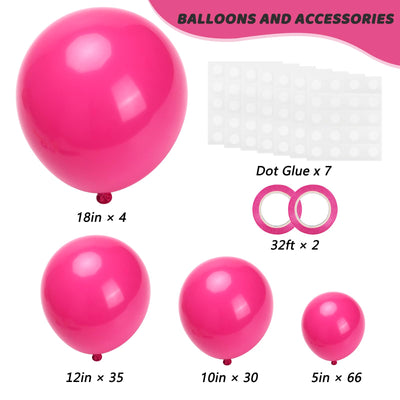 RUBFAC 135pcs Gold Balloons Different Sizes 18 12 10 5 Inch for Garland Arch, Latex Metallic Balloon for Birthday Graduation Party Wedding Decorations Backdrop Bliss