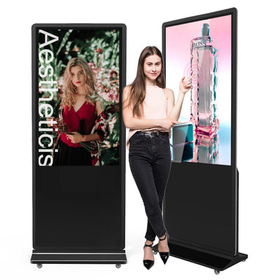 43 Inch Indoor Floor Standing Digital Signage Advertising Display Kiosk LCD Screen Commercial Totem Android System Vertical Poster with Auto Media Player - Backdrop Bliss43 Inch Indoor Floor Standing Digital Signage Advertising Display Kiosk LCD Screen Commercial Totem Android System Vertical Poster with Auto Media Player