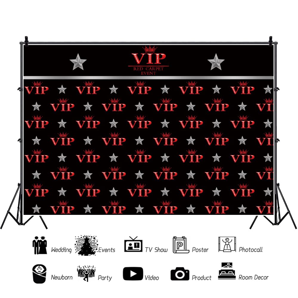 Leyiyi 12x8ft VIP Backdrop VIP Red Carpet Photography Background Red Carpet Event Birthday Summer Party Crown Golden Stars Music Banquet Bridal Shower Baby Shower Portrait Vinyl Studio Video Prop - Backdrop BlissLeyiyi 12x8ft VIP Backdrop VIP Red Carpet Photography Background Red Carpet Event Birthday Summer Party Crown Golden Stars Music Banquet Bridal Shower Baby Shower Portrait Vinyl Studio Video Prop