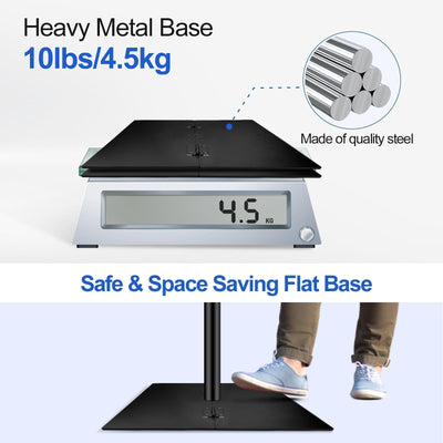 EMART Backdrop Stand, 6.5x10 ft Adjustable Photo Background Pipe and Drape Photography Kit with Heavy Duty Metal Flat Base for Parties, Wedding, Video Studio, Birthday - Black - Backdrop BlissEMART Backdrop Stand, 6.5x10 ft Adjustable Photo Background Pipe and Drape Photography Kit with Heavy Duty Metal Flat Base for Parties, Wedding, Video Studio, Birthday - Black