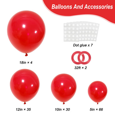 RUBFAC 135pcs Gold Balloons Different Sizes 18 12 10 5 Inch for Garland Arch, Latex Metallic Balloon for Birthday Graduation Party Wedding Decorations Backdrop Bliss