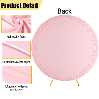 7.5FT Royal Blue Round Wedding Backdrop Cover,Circle Balloon Arch Backgound Stand Cover for Birthday Party Baby Shower Halloween Decoration (Royal Blue) - Backdrop Bliss7.5FT Royal Blue Round Wedding Backdrop Cover,Circle Balloon Arch Backgound Stand Cover for Birthday Party Baby Shower Halloween Decoration (Royal Blue)