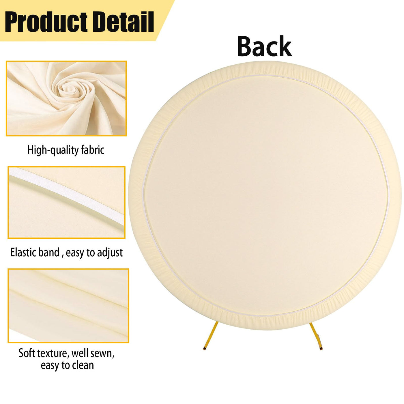 7.5FT Royal Blue Round Wedding Backdrop Cover,Circle Balloon Arch Backgound Stand Cover for Birthday Party Baby Shower Halloween Decoration (Royal Blue) - Backdrop Bliss7.5FT Royal Blue Round Wedding Backdrop Cover,Circle Balloon Arch Backgound Stand Cover for Birthday Party Baby Shower Halloween Decoration (Royal Blue)