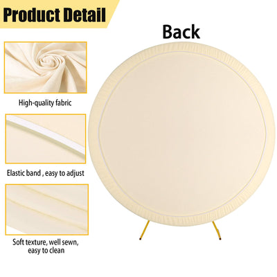 7.5FT Royal Blue Round Wedding Backdrop Cover,Circle Balloon Arch Backgound Stand Cover for Birthday Party Baby Shower Halloween Decoration (Royal Blue) - Backdrop Bliss7.5FT Royal Blue Round Wedding Backdrop Cover,Circle Balloon Arch Backgound Stand Cover for Birthday Party Baby Shower Halloween Decoration (Royal Blue)