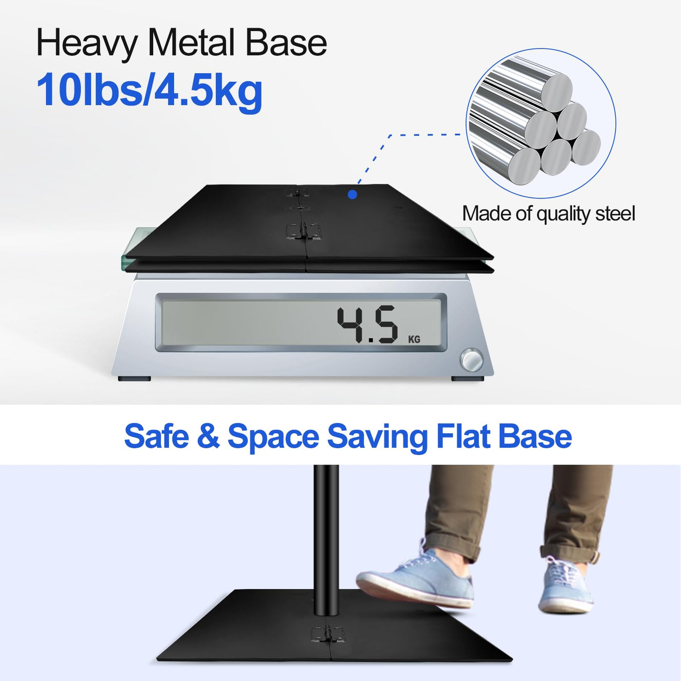 EMART Backdrop Stand, 6.5x10 ft Adjustable Photo Background Pipe and Drape Photography Kit with Heavy Duty Metal Flat Base for Parties, Wedding, Video Studio, Birthday - Black - Backdrop BlissEMART Backdrop Stand, 6.5x10 ft Adjustable Photo Background Pipe and Drape Photography Kit with Heavy Duty Metal Flat Base for Parties, Wedding, Video Studio, Birthday - Black