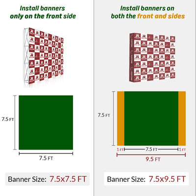 Custom Pop Up Display Trade Show Backdrop with Stand 7.5 x 7.5 FT Large Tension Fabric Backdrop Display Portable Tradeshow Booth Display Banner for Business,Campuses, Weddings, Corporate - Backdrop BlissCustom Pop Up Display Trade Show Backdrop with Stand 7.5 x 7.5 FT Large Tension Fabric Backdrop Display Portable Tradeshow Booth Display Banner for Business,Campuses, Weddings, Corporate