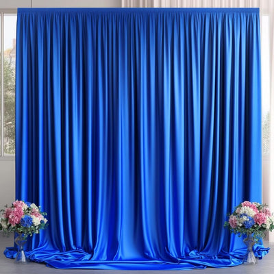 50 ft x 10 ft Wrinkle Free White Backdrop Curtain for Wedding Parties, Polyester Photo Backdrop Drapes for Baby Shower Birthday Party Backdrop Stand, Bulk Thick Background Curtains, 5x10FT 10 Panels - Backdrop Bliss50 ft x 10 ft Wrinkle Free White Backdrop Curtain for Wedding Parties, Polyester Photo Backdrop Drapes for Baby Shower Birthday Party Backdrop Stand, Bulk Thick Background Curtains, 5x10FT 10 Panels