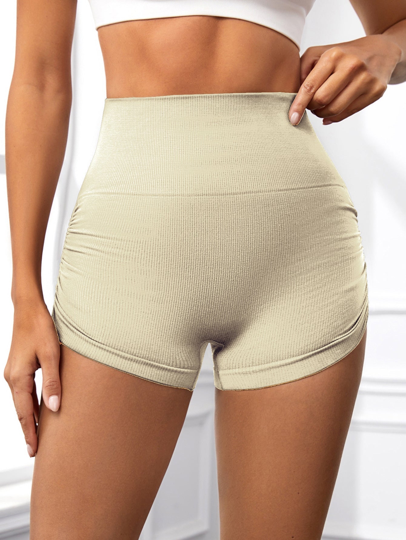 Workout Shorts For Women Scrunch Butt Lifting High Waisted Yoga Gym Seamless Booty Biker Shorts Backdrop Bliss