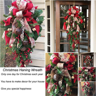 A Christmas Door Hanging Christmas Decorations Holiday Accessories Birthday Party Supplies Backdrop Bliss