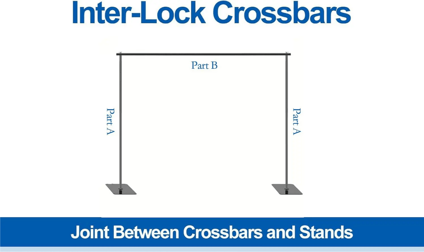 Backdrop Stand, 6.5ft Height 9ft Width Adjustable Photography Background Support Poles with Heavy Duty Flat Base, Photo Metal Steel Pipe and Drape Frame Kit for Parties Birthday Wedding - Backdrop BlissBackdrop Stand, 6.5ft Height 9ft Width Adjustable Photography Background Support Poles with Heavy Duty Flat Base, Photo Metal Steel Pipe and Drape Frame Kit for Parties Birthday Wedding