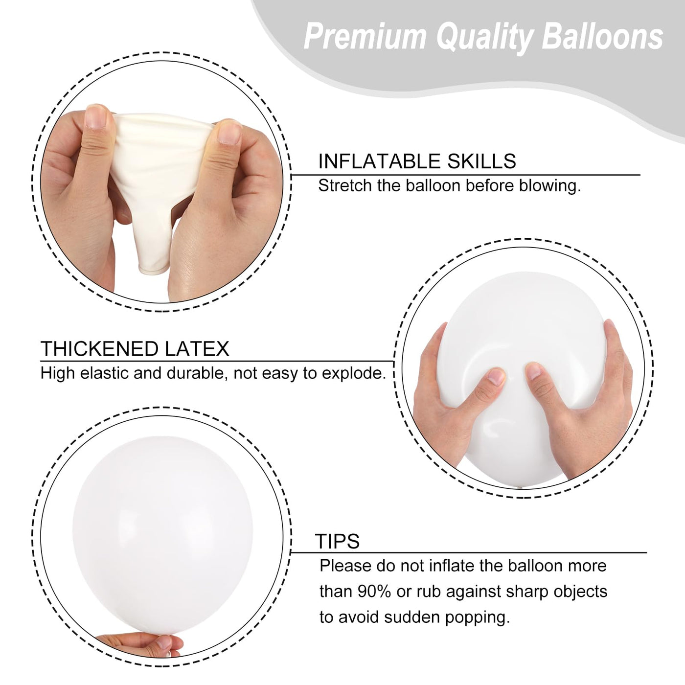 RUBFAC 135pcs Gold Balloons Different Sizes 18 12 10 5 Inch for Garland Arch, Latex Metallic Balloon for Birthday Graduation Party Wedding Decorations Backdrop Bliss