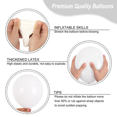 RUBFAC 135pcs Gold Balloons Different Sizes 18 12 10 5 Inch for Garland Arch, Latex Metallic Balloon for Birthday Graduation Party Wedding Decorations Backdrop Bliss