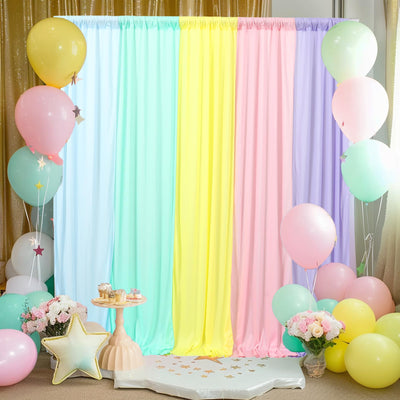 JCJ Unicorn Pastel Backdrop 5 Panels Rainbow Backdrop Curtains for Birthday Party Girls Bedroom Classroom Decoration 10 * 7FT - Backdrop BlissJCJ Unicorn Pastel Backdrop 5 Panels Rainbow Backdrop Curtains for Birthday Party Girls Bedroom Classroom Decoration 10 * 7FT