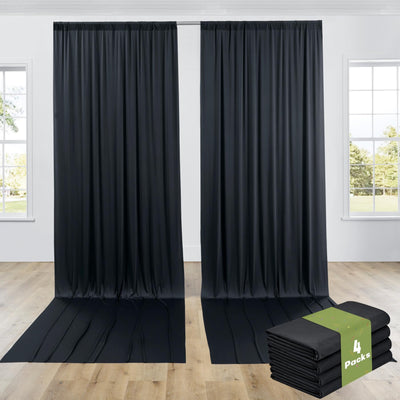 40FTx12FT White Wrinkle - Free Wedding Backdrop Curtain - Silky Washable White Polyester Drapes for Baby Showers, Birthday Parties, Photography, and Wedding Receptions - 8 Panels 5FTx12FT - Backdrop Bliss40FTx12FT White Wrinkle - Free Wedding Backdrop Curtain - Silky Washable White Polyester Drapes for Baby Showers, Birthday Parties, Photography, and Wedding Receptions - 8 Panels 5FTx12FT