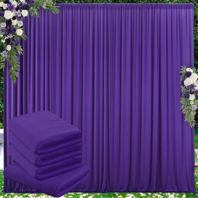 50 ft x 10 ft Wrinkle Free White Backdrop Curtain for Wedding Parties, Polyester Photo Backdrop Drapes for Baby Shower Birthday Party Backdrop Stand, Bulk Thick Background Curtains, 5x10FT 10 Panels - Backdrop Bliss50 ft x 10 ft Wrinkle Free White Backdrop Curtain for Wedding Parties, Polyester Photo Backdrop Drapes for Baby Shower Birthday Party Backdrop Stand, Bulk Thick Background Curtains, 5x10FT 10 Panels