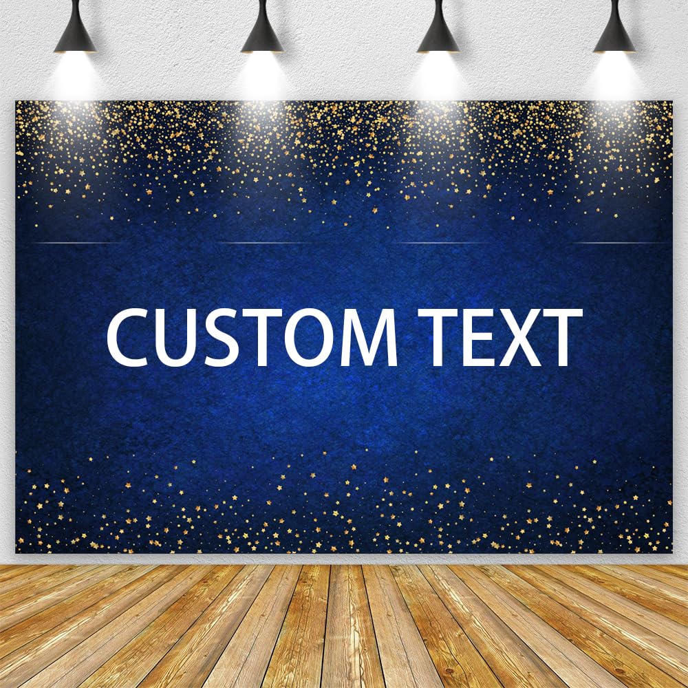 7x5ft Dark Blue Birthday Backdrop Happy Birthday Background Banner Dark Blue Gold Dots Photography Background Blue Birthday Party Decorations Banner - Backdrop Bliss7x5ft Dark Blue Birthday Backdrop Happy Birthday Background Banner Dark Blue Gold Dots Photography Background Blue Birthday Party Decorations Banner