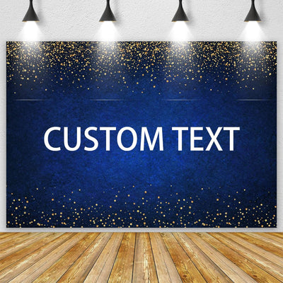 7x5ft Dark Blue Birthday Backdrop Happy Birthday Background Banner Dark Blue Gold Dots Photography Background Blue Birthday Party Decorations Banner - Backdrop Bliss7x5ft Dark Blue Birthday Backdrop Happy Birthday Background Banner Dark Blue Gold Dots Photography Background Blue Birthday Party Decorations Banner