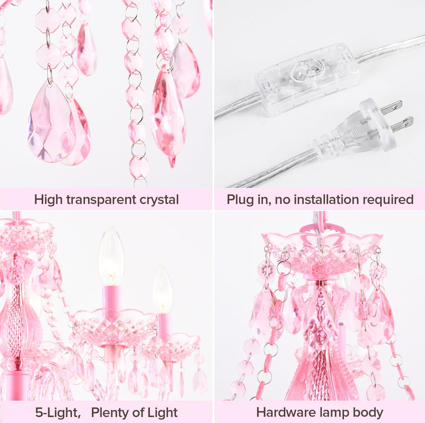 PAPAYA Modern Chrome Beaded Hanging Chandelier Shades (W8.7 x H13), Beads Pendant Shade with Acrylic Crystal, Ceiling Chandelier Beaded Lampshade for Wedding Party Event Home Decoration Backdrop Bliss