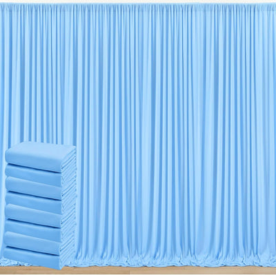 50 ft x 10 ft Wrinkle Free White Backdrop Curtain for Wedding Parties, Polyester Photo Backdrop Drapes for Baby Shower Birthday Party Backdrop Stand, Bulk Thick Background Curtains, 5x10FT 10 Panels - Backdrop Bliss50 ft x 10 ft Wrinkle Free White Backdrop Curtain for Wedding Parties, Polyester Photo Backdrop Drapes for Baby Shower Birthday Party Backdrop Stand, Bulk Thick Background Curtains, 5x10FT 10 Panels